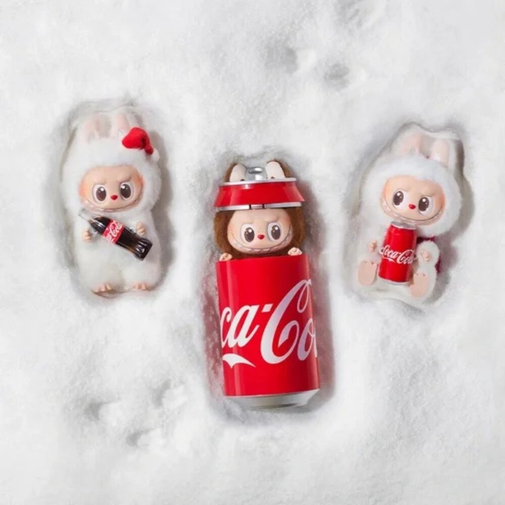 🥤POP MART, 100% Authentic, HAPPY FACTOR, Labubu, Coca-Cola Series – Plush Doll - Picture 2 of 7